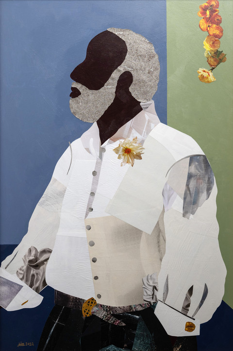 BLACK MEN/WHITE SHIRTS #3 by Candace Hunter