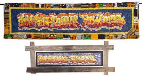 Graffiti quilt by Dorothy Straughter