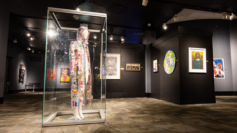 A view of the Black Creativity Juried Art Gallery